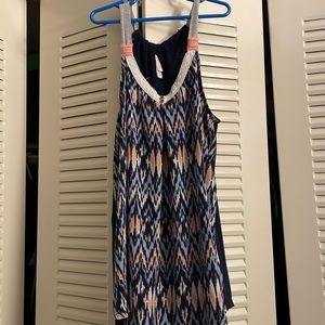 Medium Xhiaration blue and pink tank top